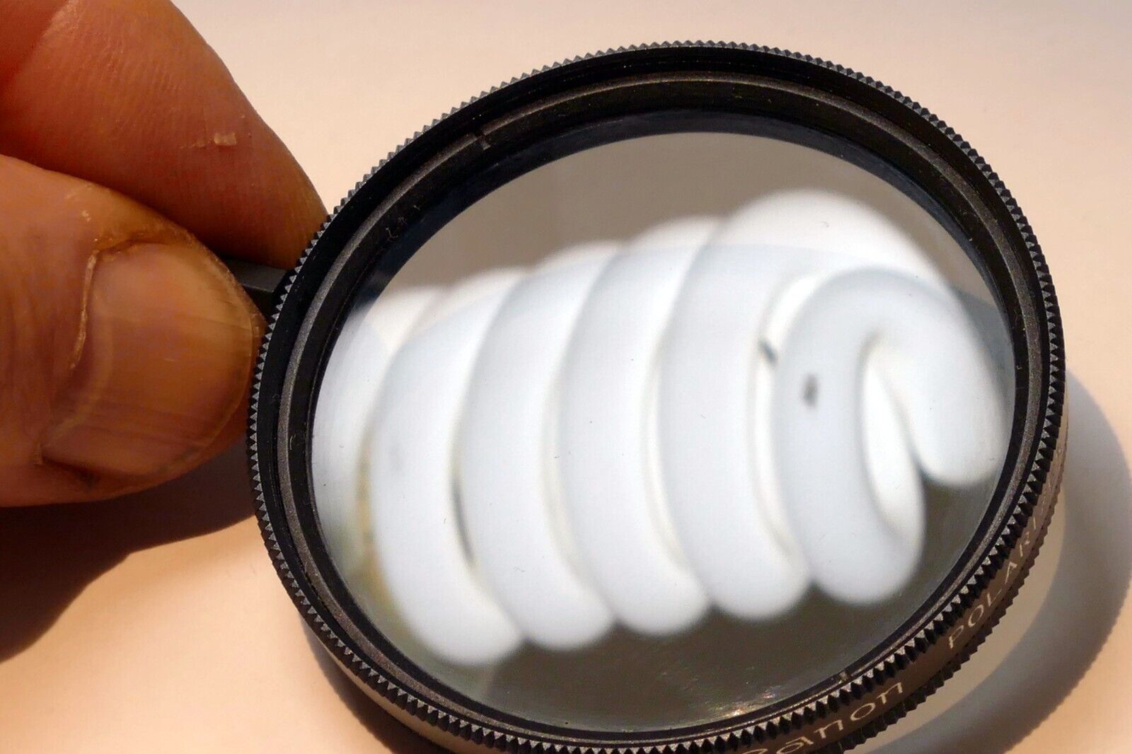 Canon 52mm Filter Linear Polarizer PL genuine vintage for 50mm f1.8 nFD - EOM