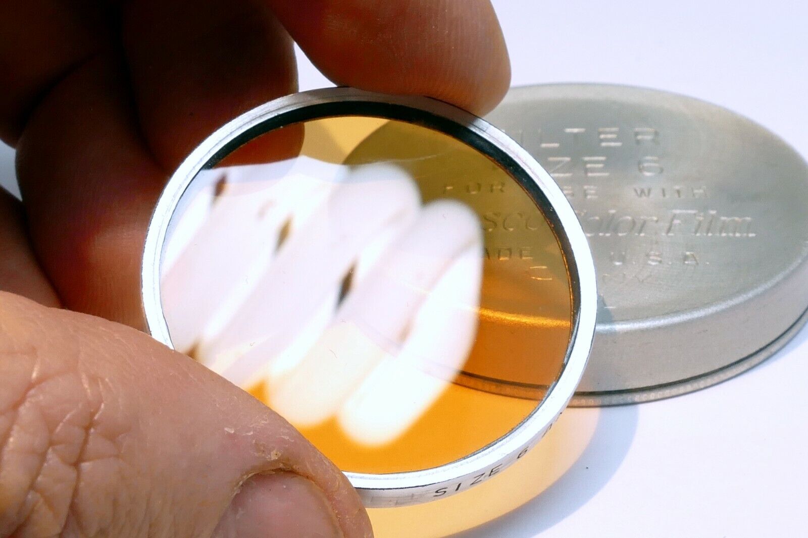 Ansco  series 6 VI Conversion No. 11 amber  Filter drop in type