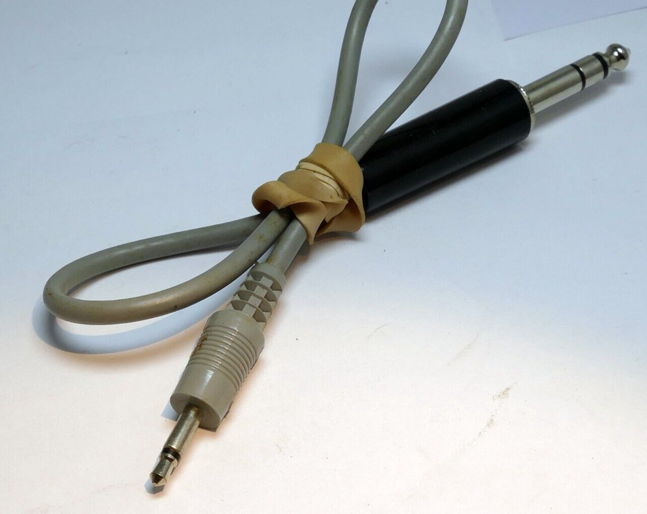 1/4 inch TS  Male to 3.5m Mono Audio  Cable  1  feet extension adapter