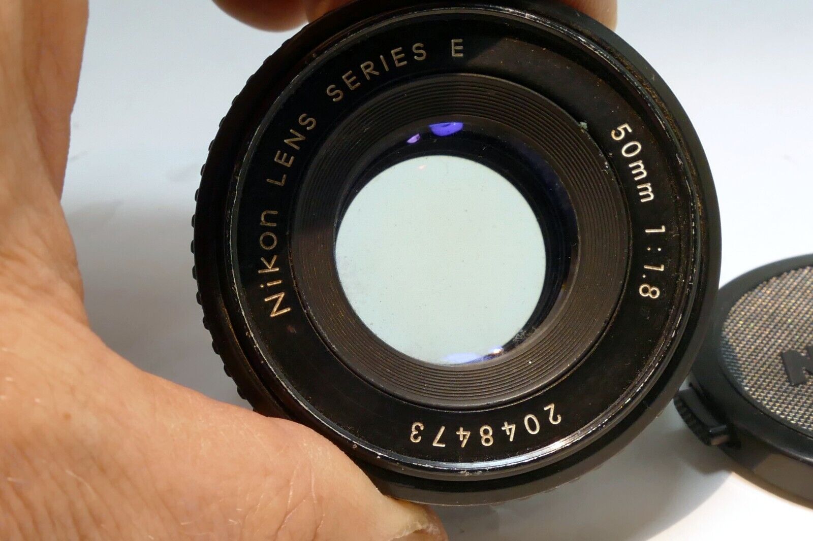 Nikon E series 50mm f1.8 Ai-s Lens prime pancake with little bit of fungus