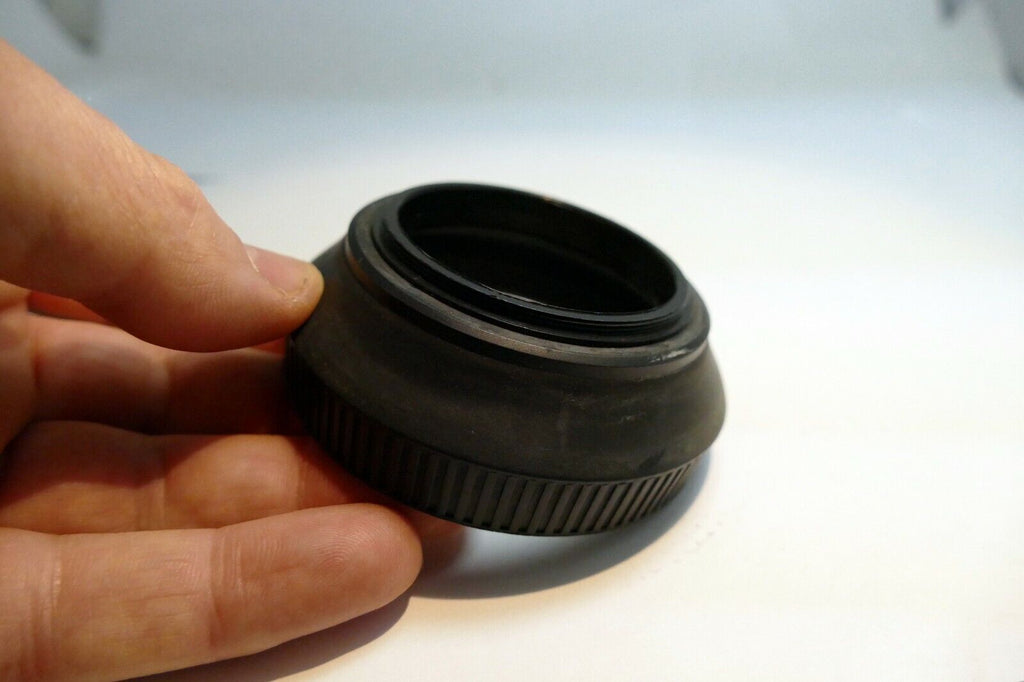 52mm rubber lens hood shade for normal 50mm f1.8 to medium telephoto 85mm f2.8