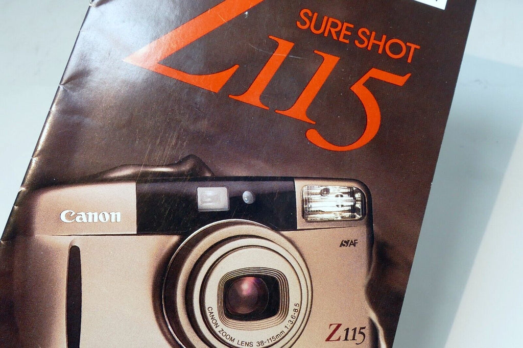 Canon Z115 Sure Shot Camera 35mm Brochure 1993 advertisement add