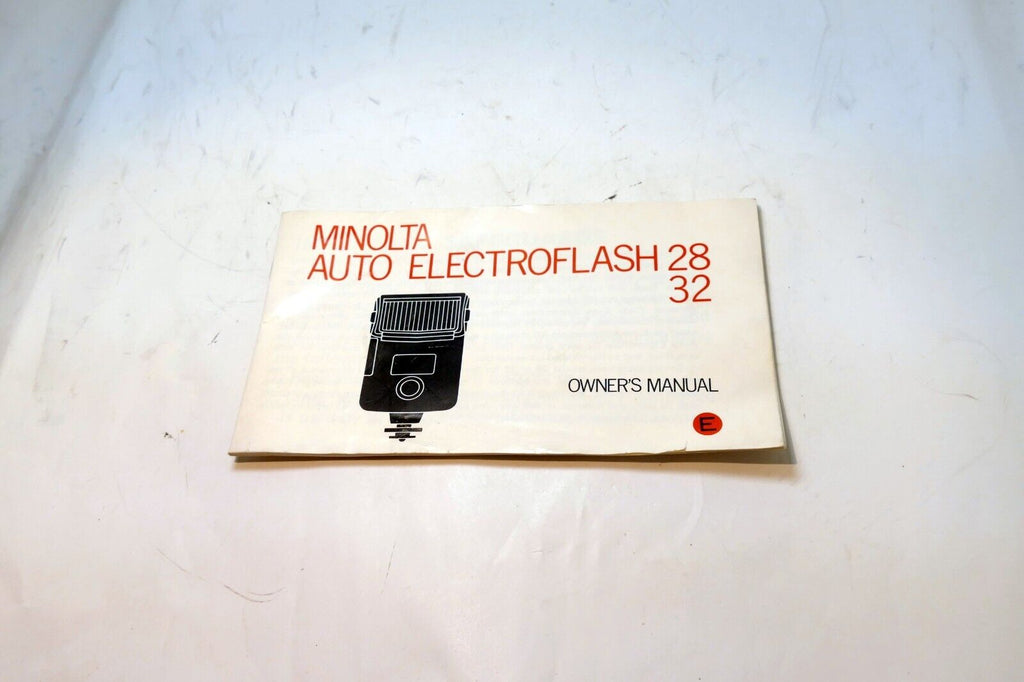 Minolta 28 32 Owner's Flash  Instructions  guide manual English EN