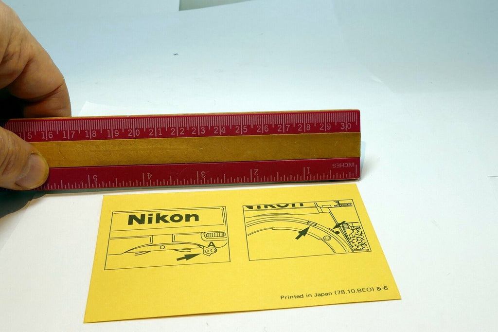 Nikon F2A FE camera "lock coupling lever" for Non Ai F mount lens card - mint