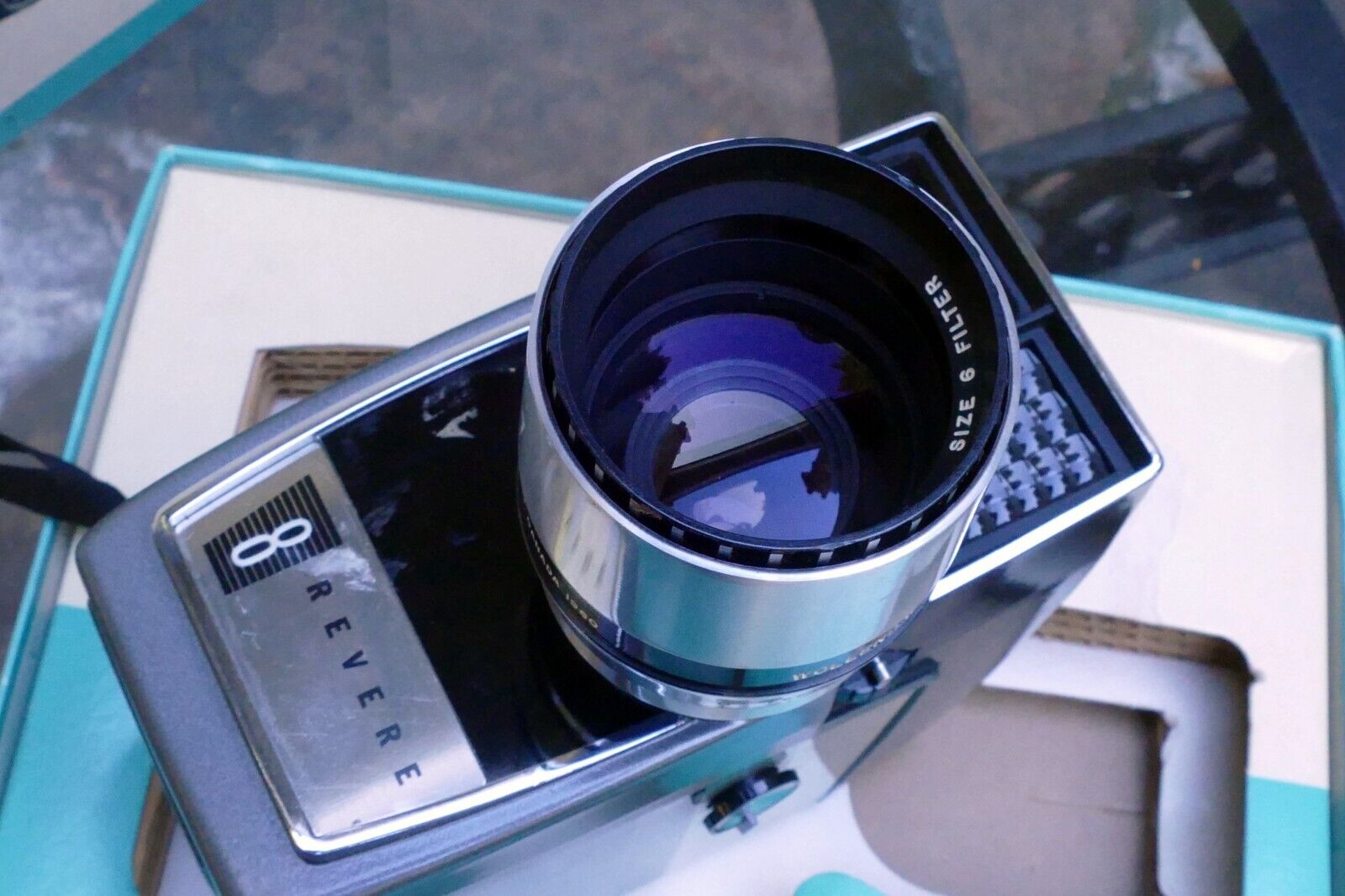 Revere 8 Eye-Matic 8mm Spool Model 143 Power Zoom w/ f1.8 Raptar Lens - AS IS