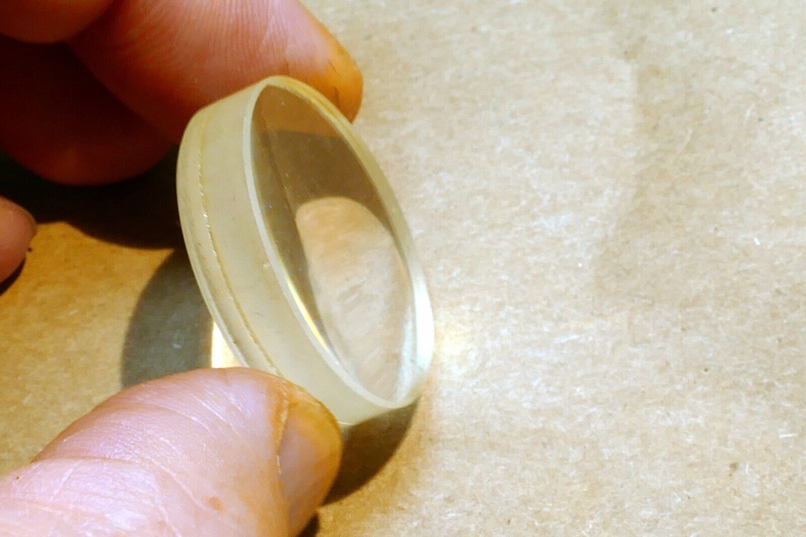 1.25" Diameter 0.35" thick Optical Convex Glass for microscope