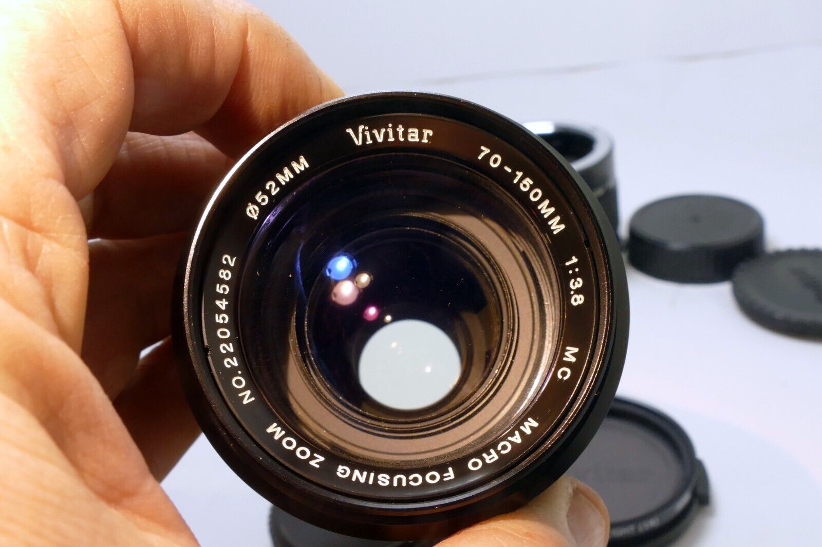 Vivitar 70-150mm f3.8 Manual Focus Lens w/ 2X teleconver Olympus OM mount - MINT