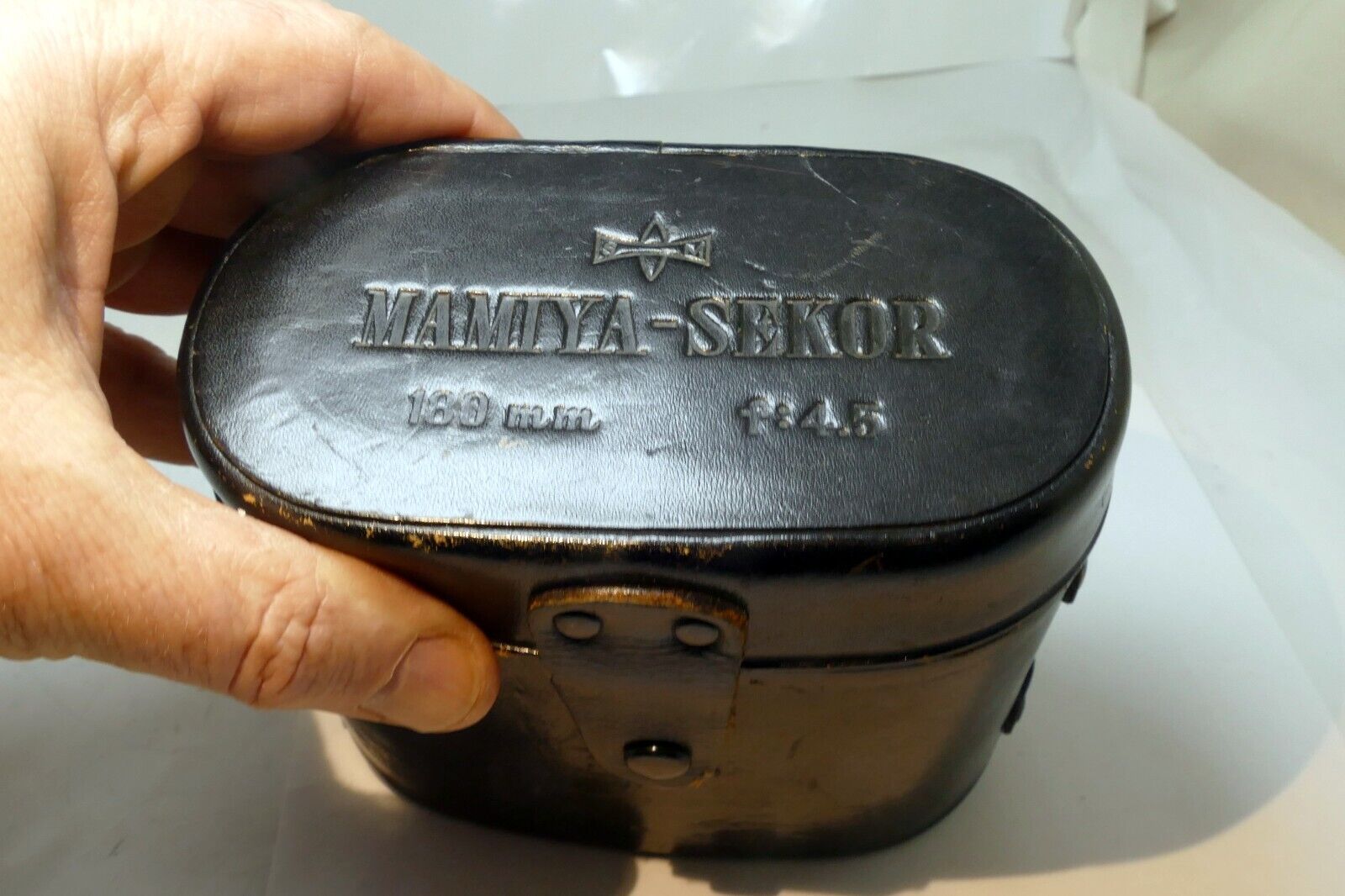 Mamiya Sekor 180mm f4.5 Hard case for lens TLR Black 18cm 13.5cm (fits 13.5cm)