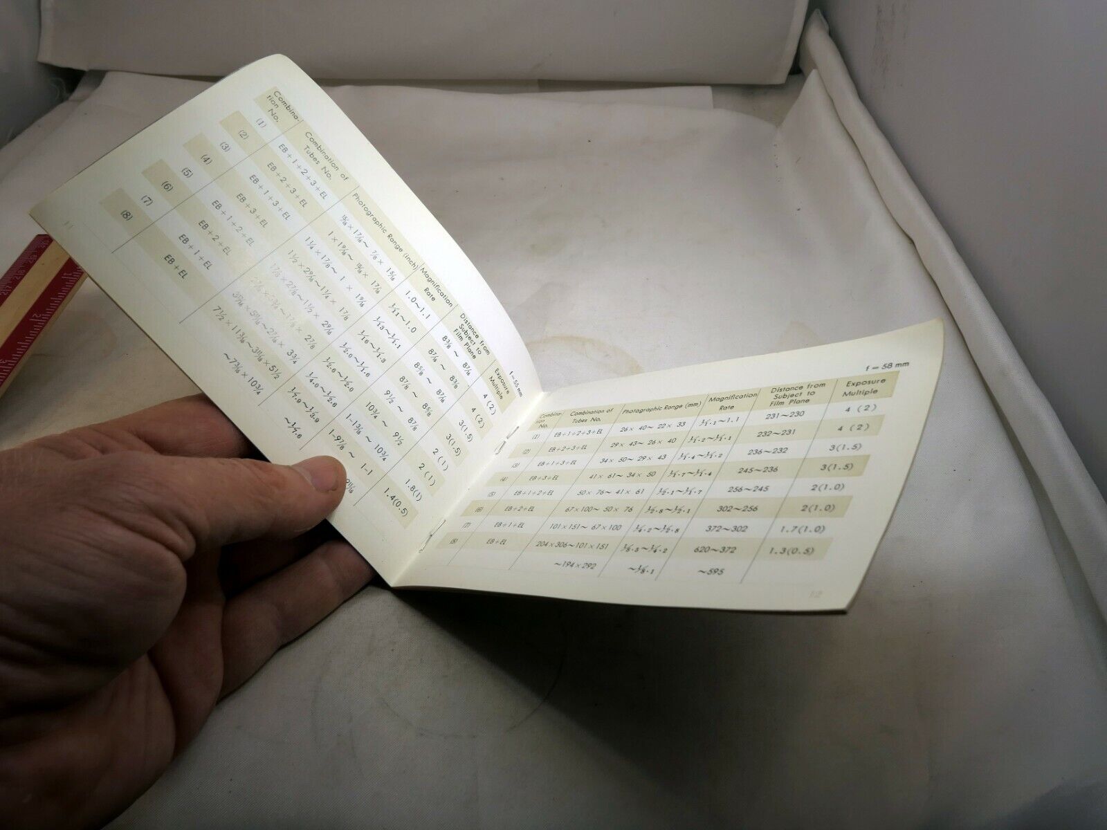 Minolta SR Extension Macro Tube II lens Owner's Guide Instructions English E