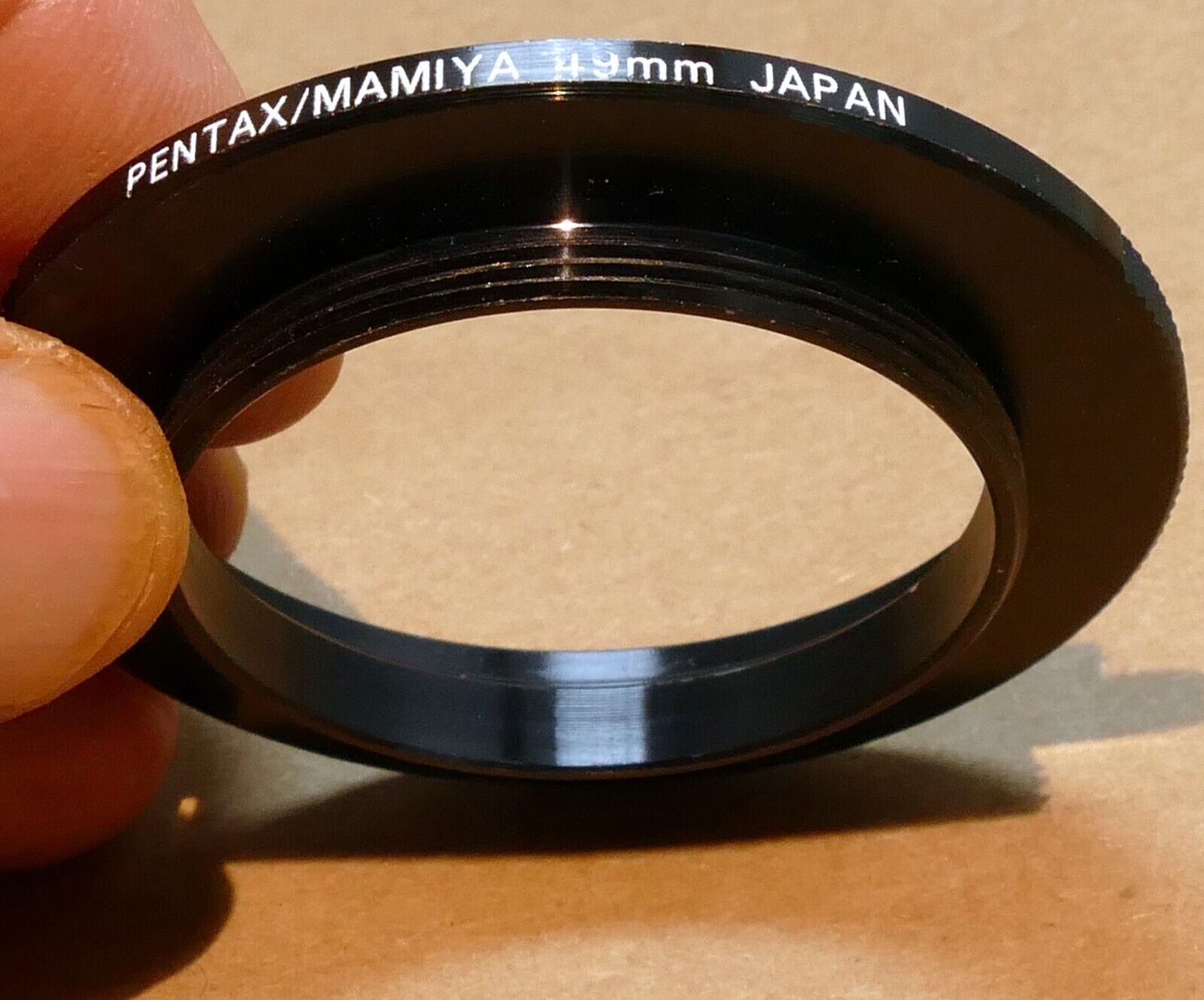 Mamiya / Pentax m42 Camera mount adapter Ring to 49mm Reverse macro - Genuine