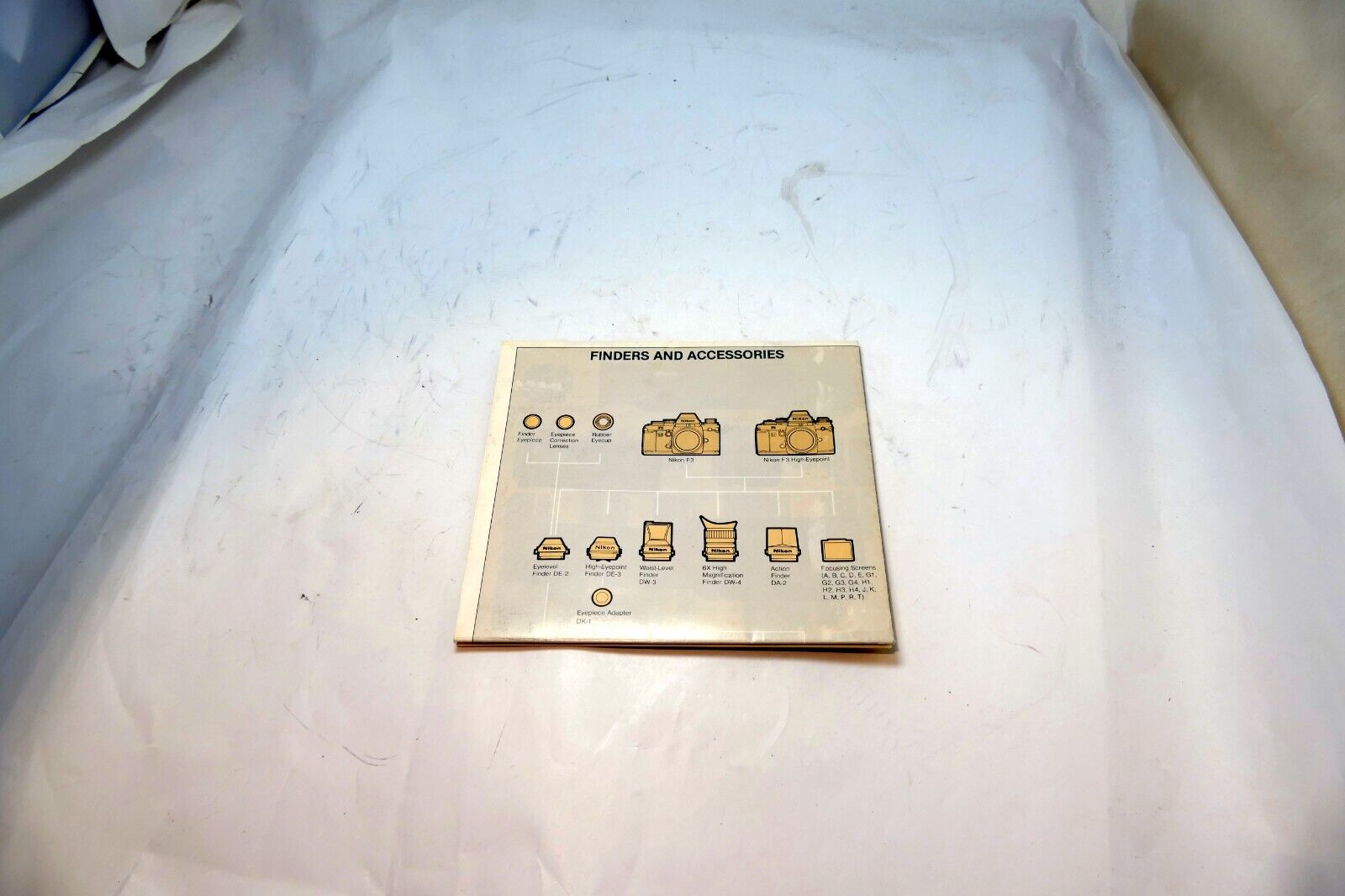 Camera accessory List Brochure Nikon F3 series HP DE-3 2 DX-1 DA-2 Finders