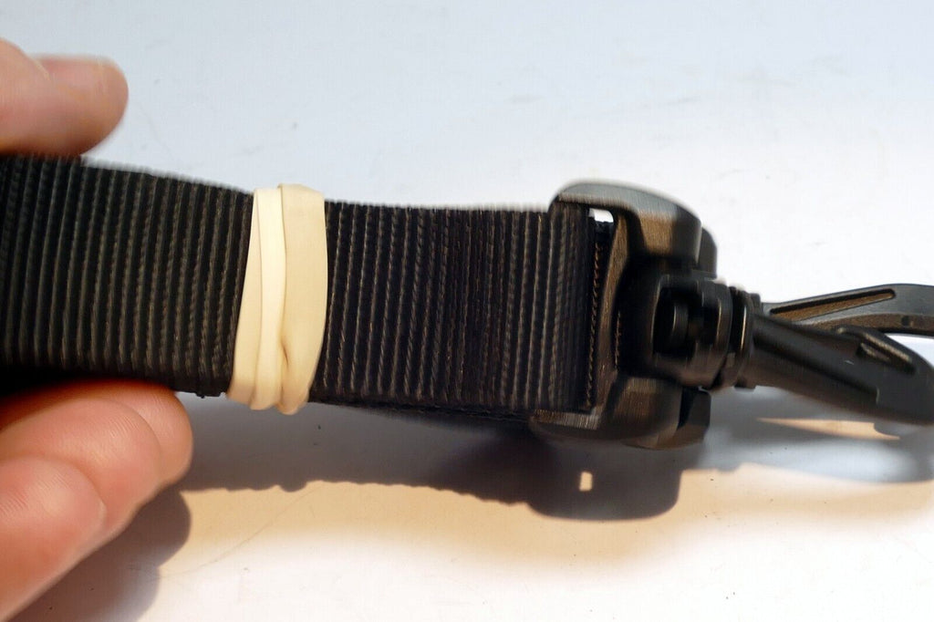 2.5cm wide Nylon Strap for Camera  Case or Lens Case black snap on plastic lugs
