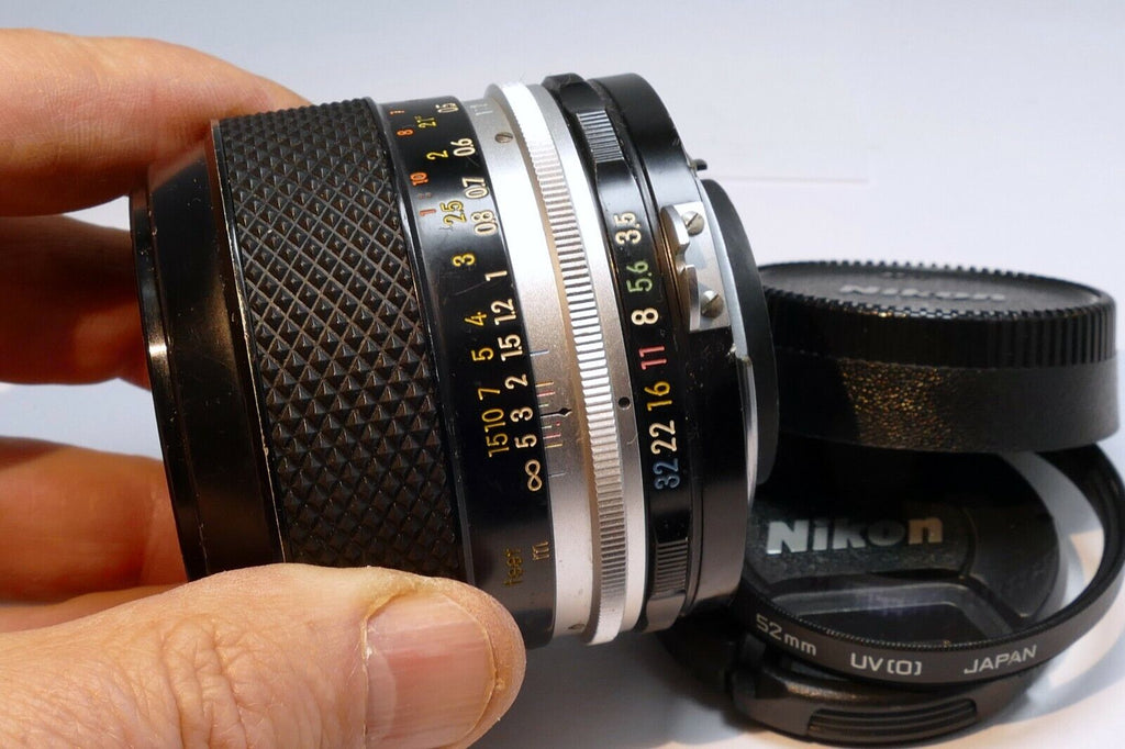 Nikon 55mm f3.5 Micro-Nikkor-P lens Non Ai close-up Non Ai F mount
