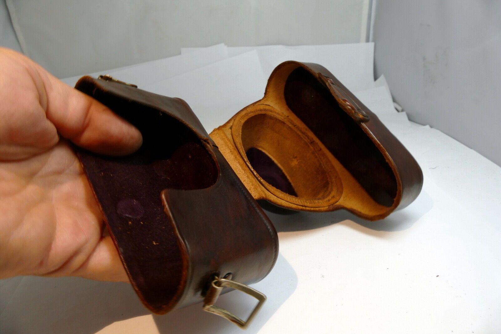 Leather case for Skymaster Pax Camera w/ 45mm F3.5 Luminor lens