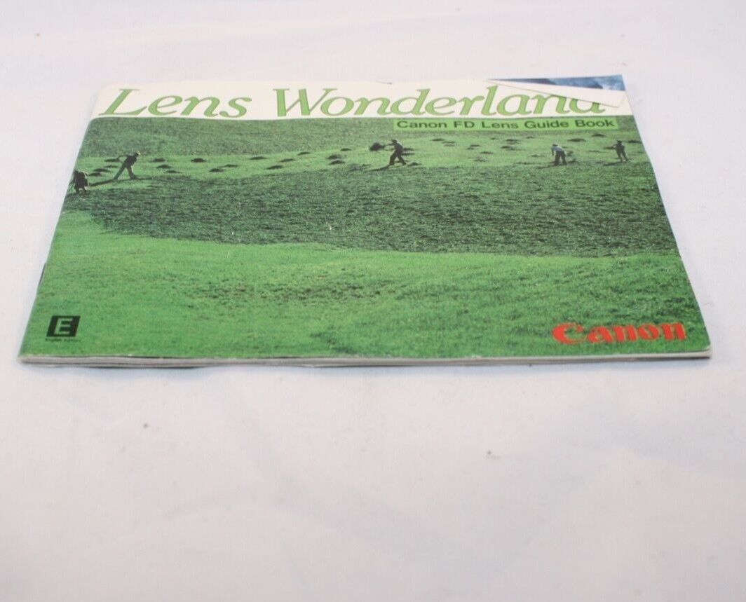 Canon Lens Wonderland, FD Lenses Guide Book (EN) List Accessory Guide vintage