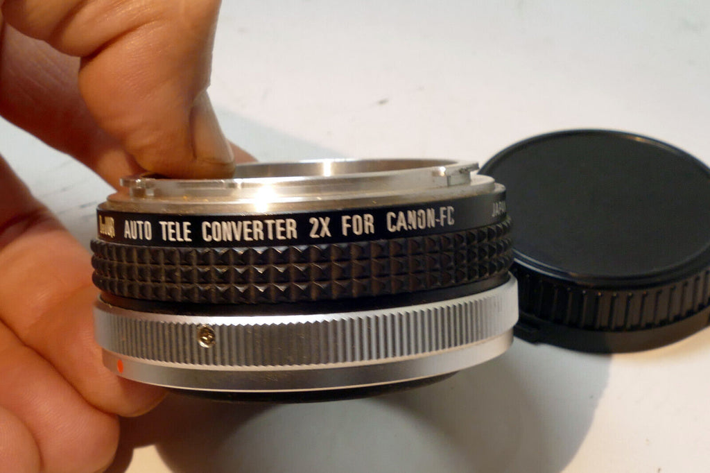 DeJur 2X Teleconverter lens Tele-plus for Canon C / FD  mount  w/ front cap