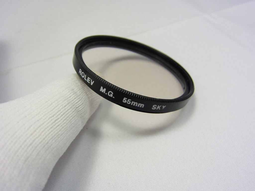 Used ROLEV M.G. 55mm SKY Lens Filter with Box Made in JAPAN 6410018