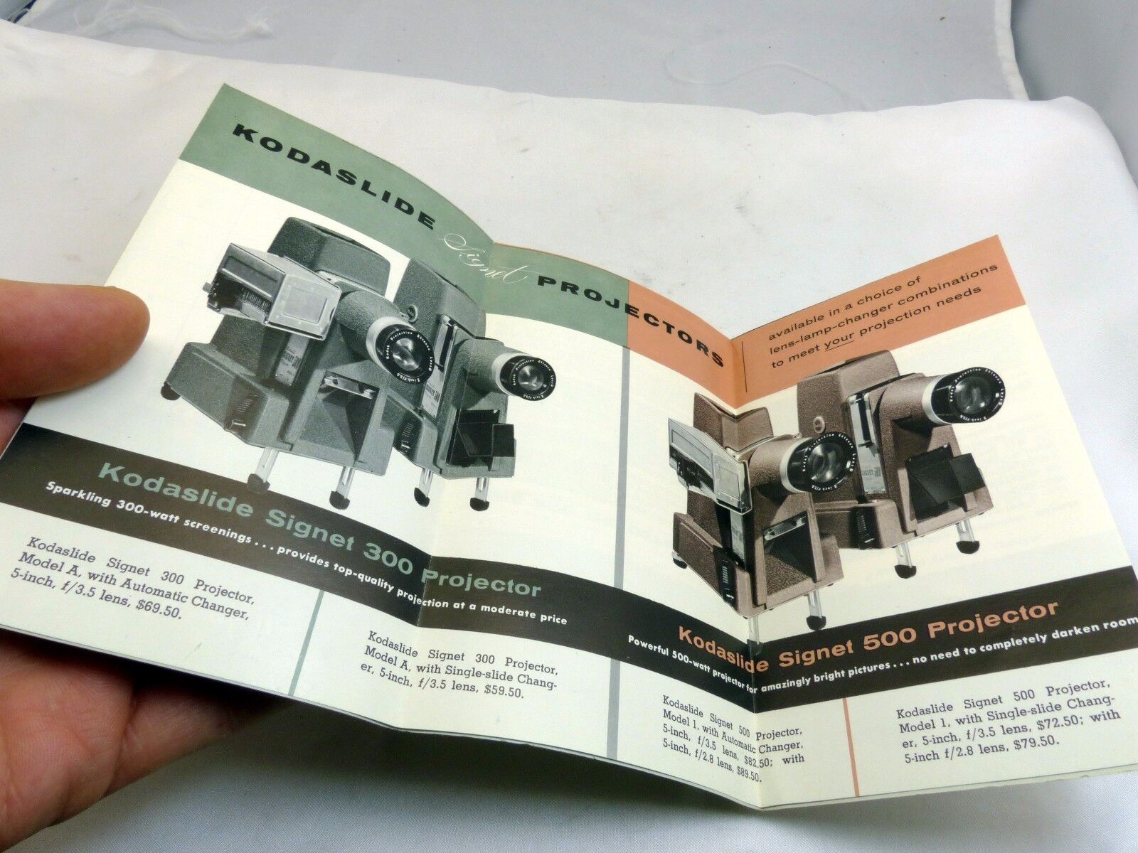 bell & Howell Color Slide Projectors Brochure price list (EN) English 1958