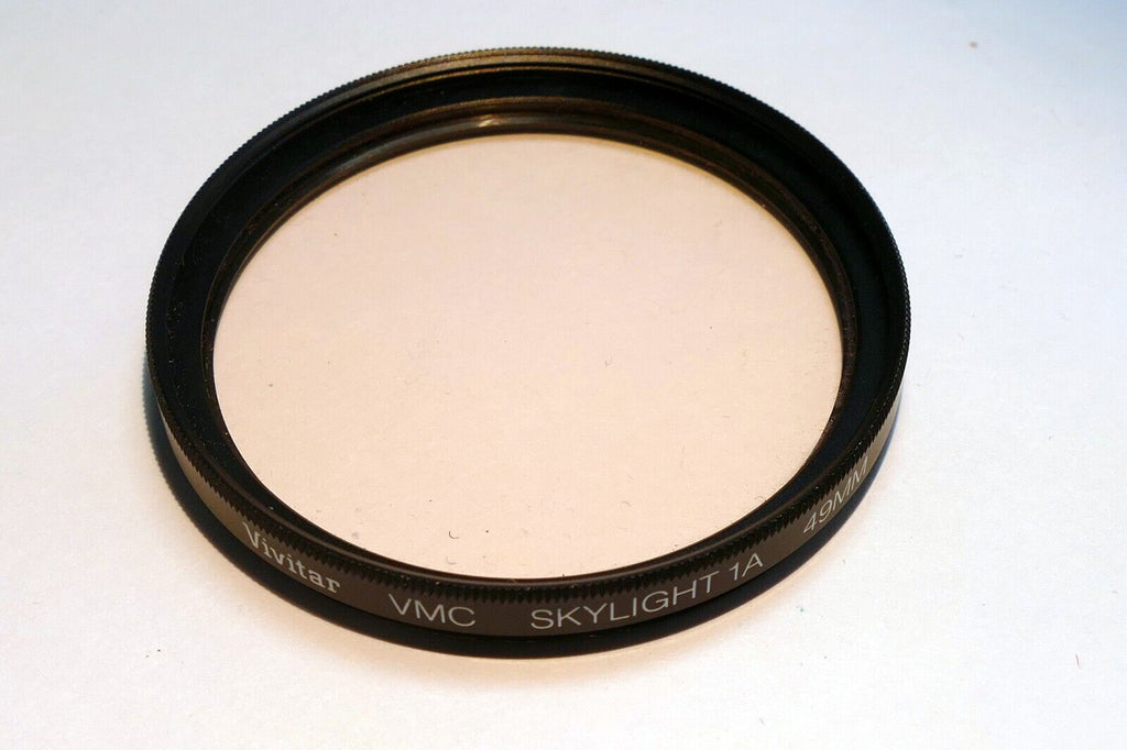 Vivitar  49mm Lens Filter VMC Skylight 1A   threaded screw in Multi-Coated