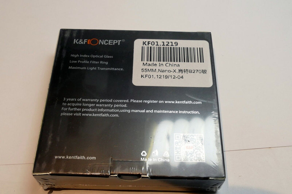 55mm K&F Nano X CP-L Lens Filter Circular Polarizer new