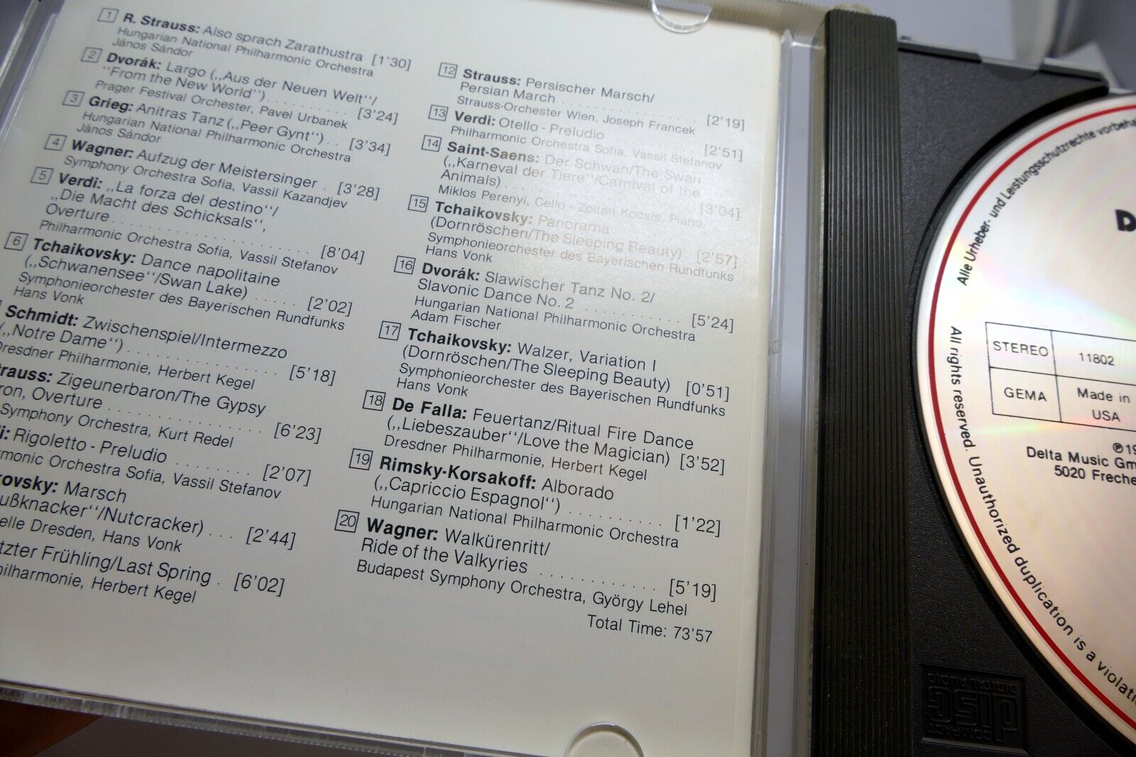 100 Meisterwerke Masterpieces Vol. 1 Classical Music Delta 1988 Rossini Straus