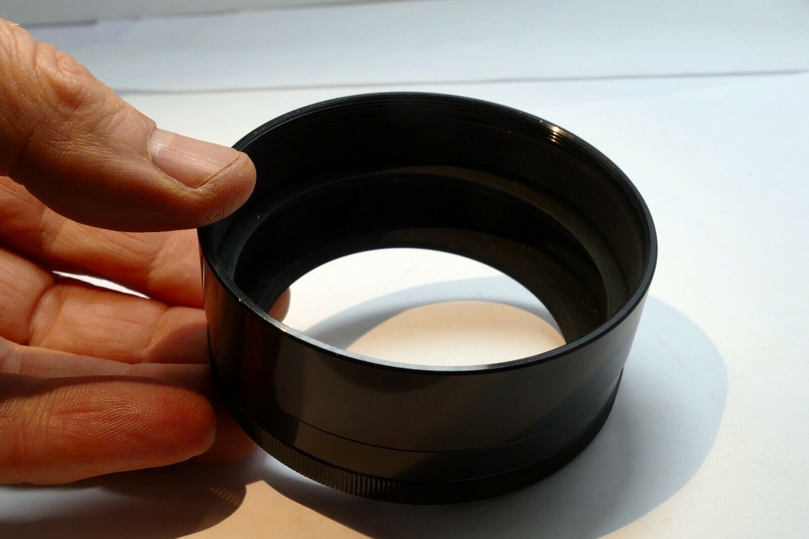 Nikon 60 OD screw in Metal Lens hood  Shade for Polar Polarizing filter  HN-12
