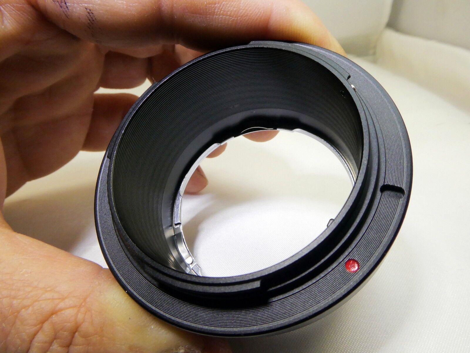 Olympus OM Lens mount adapter to Canon EOS R Full frame Mirrorless Camera