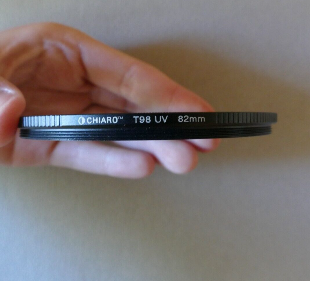 Chiaro 82mm T98 UV Filter multi-coated thin profile for wide angle ribbed rim