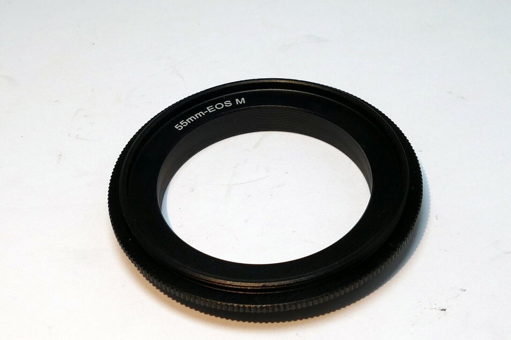 55mm Macro Reverse Adapter Ring for Canon EOS M M2 EF-M mount mirrorless cameras