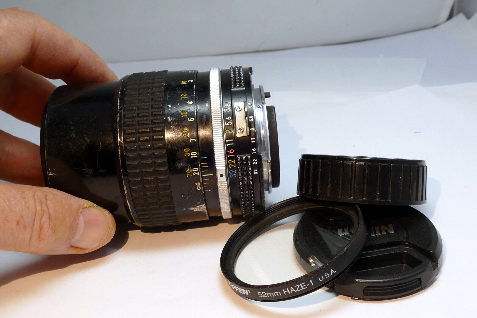 Nikon 135mm f3.5 Ai Nikkor Manual Focus LENS with fungus AS IS - still works