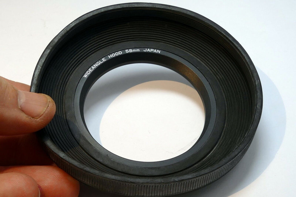 58mm screw in  Rubber Lens Hood Shade wide angle 28mm f2.8 f2.0