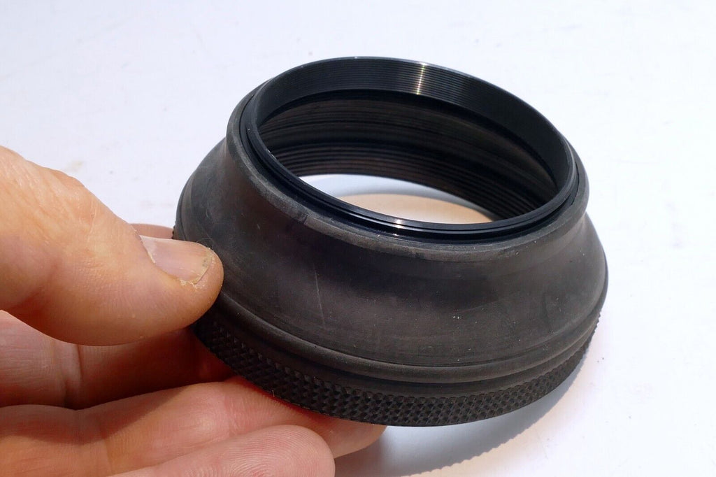 58mm double Threaded Rubber  Lens Hood Shade collapsible made in Japan