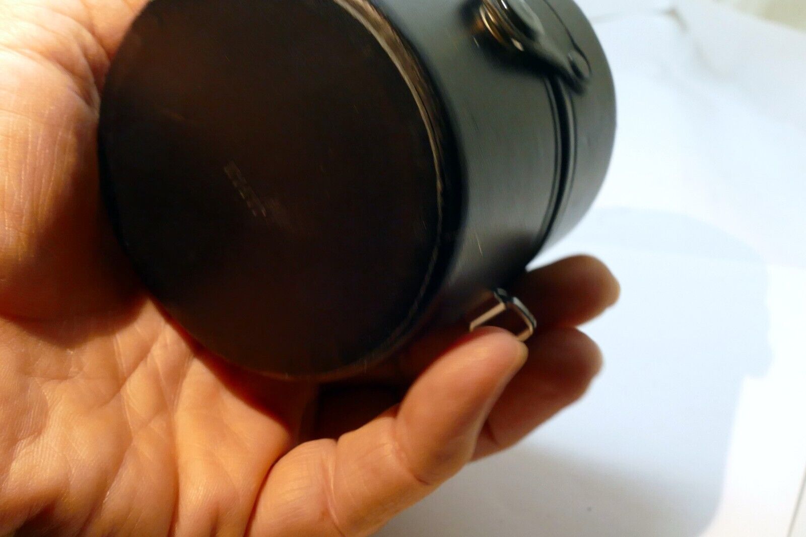 Olympus Hard Lens Case for OM 35mm f2.8 Auto W & f3.5  -  genuine OEM