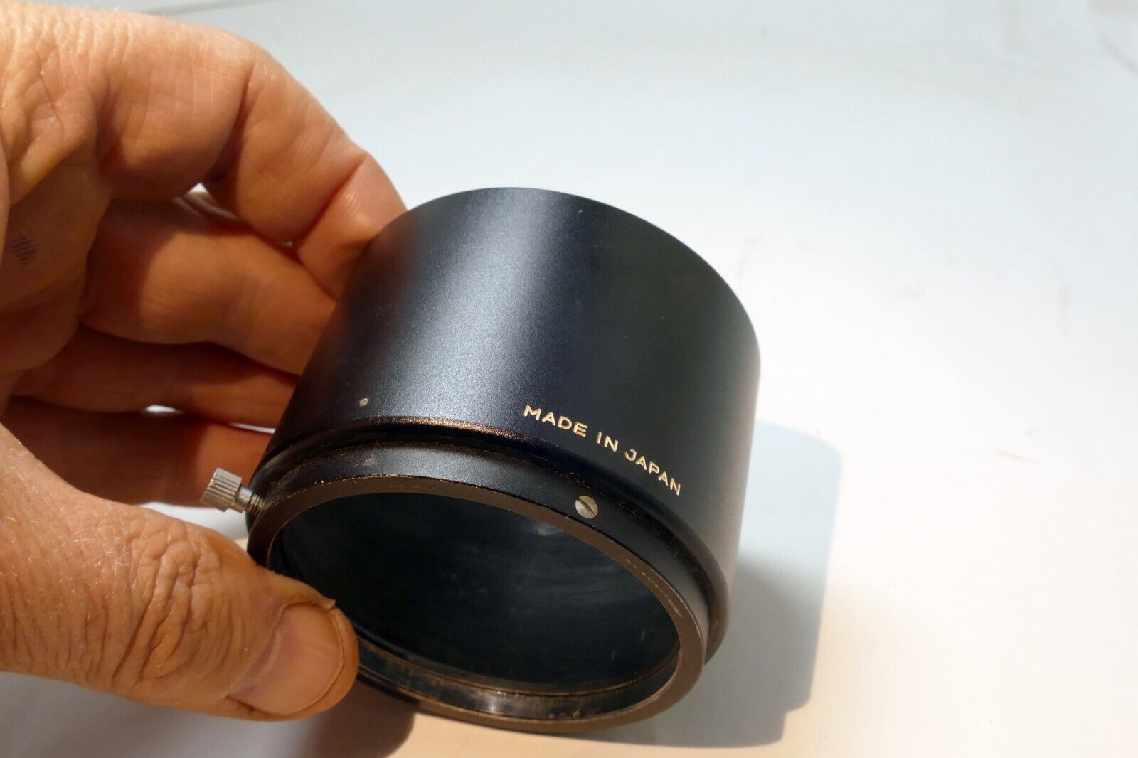 Konica 55mm Lens Hood For Hexanon 135 mm f/ 3.5 Genuine slip on metal