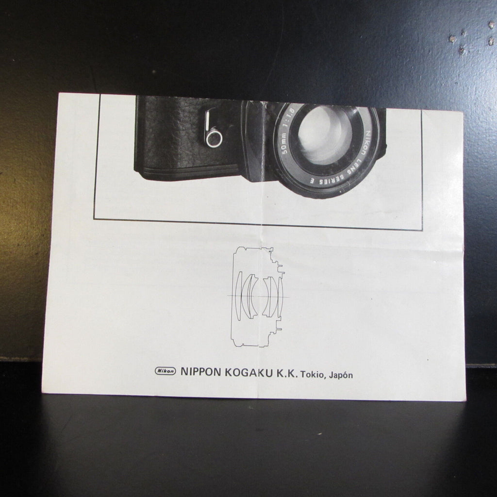 Nikon Series E 50mm f/1.8 Lens Owner Guide Manual O401416