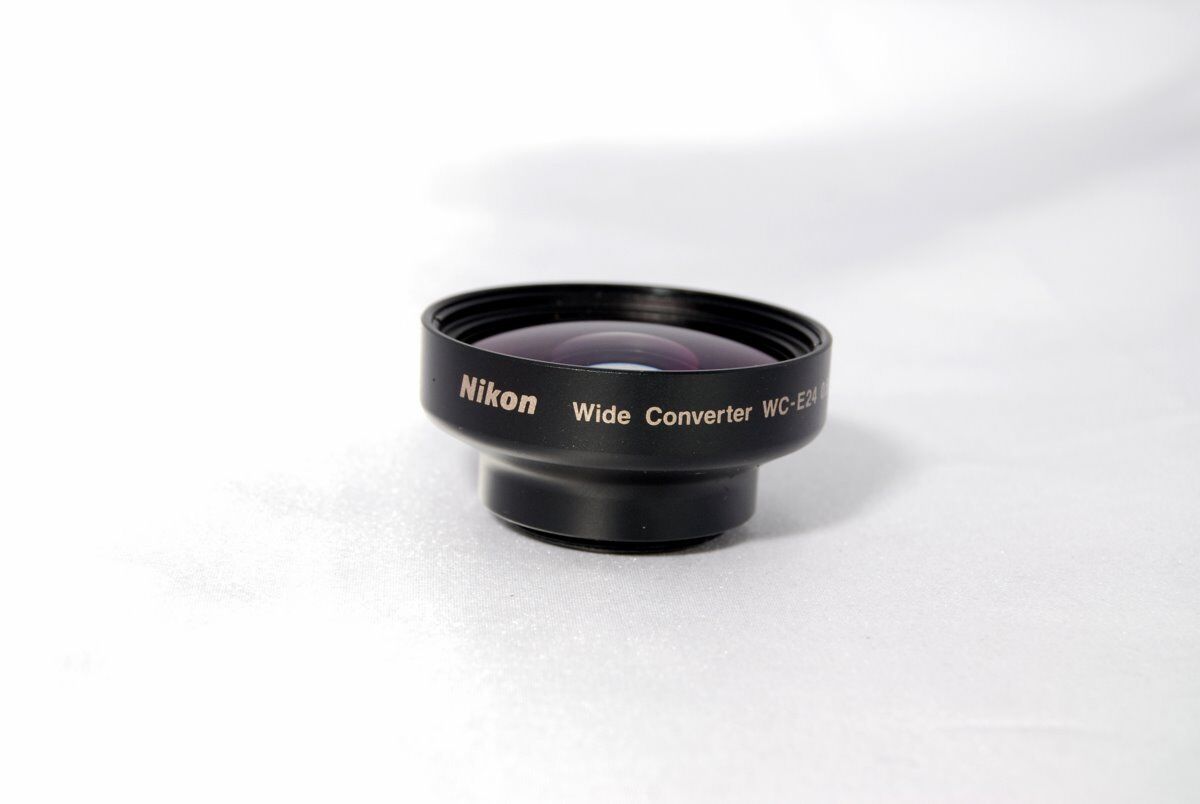 Nikon WC-E24 0.66X wide angle Lens for coolpix mint 28mm threaded AUX
