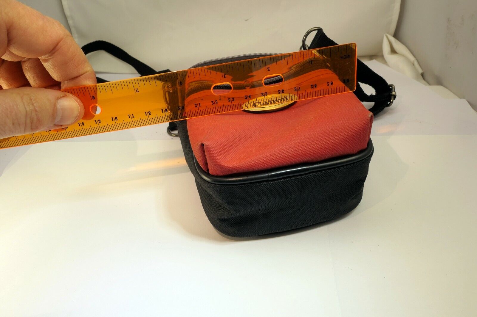 Canon 6X4" Case Powershot camera small Red-Black w/ Shoulder strap