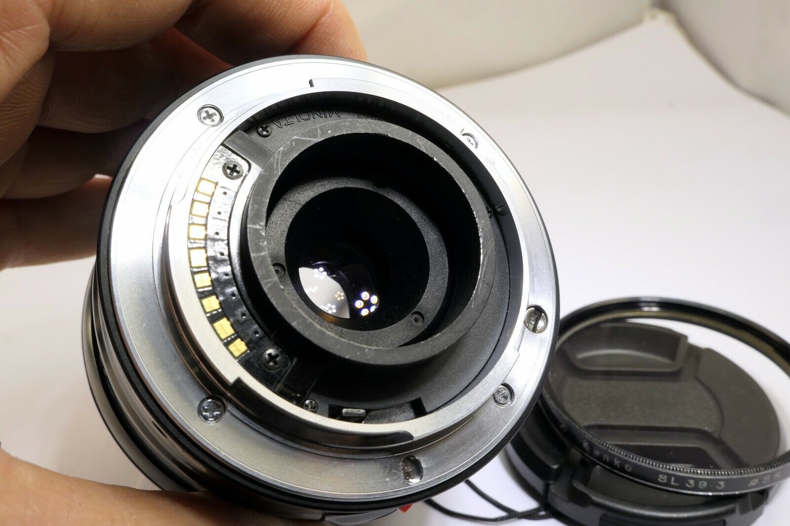 Konica Minolta AF XI 28-80mm f4-5.6 Xi Lens w/ aperture stuck needs repair AS IS
