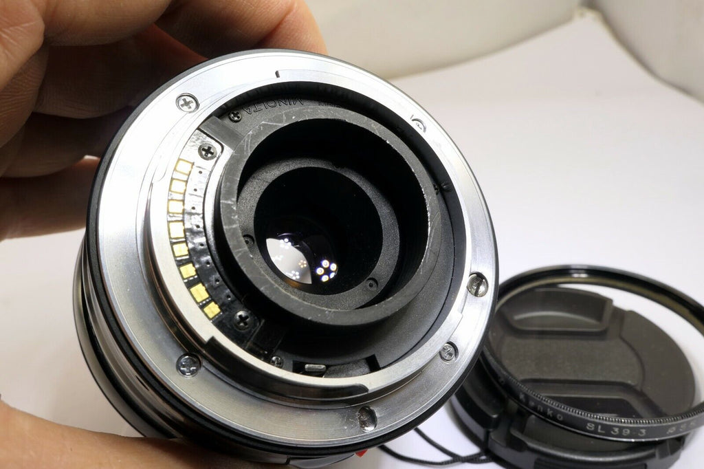 Konica Minolta AF XI 28-80mm f4-5.6 Xi Lens w/ aperture stuck needs repair AS IS