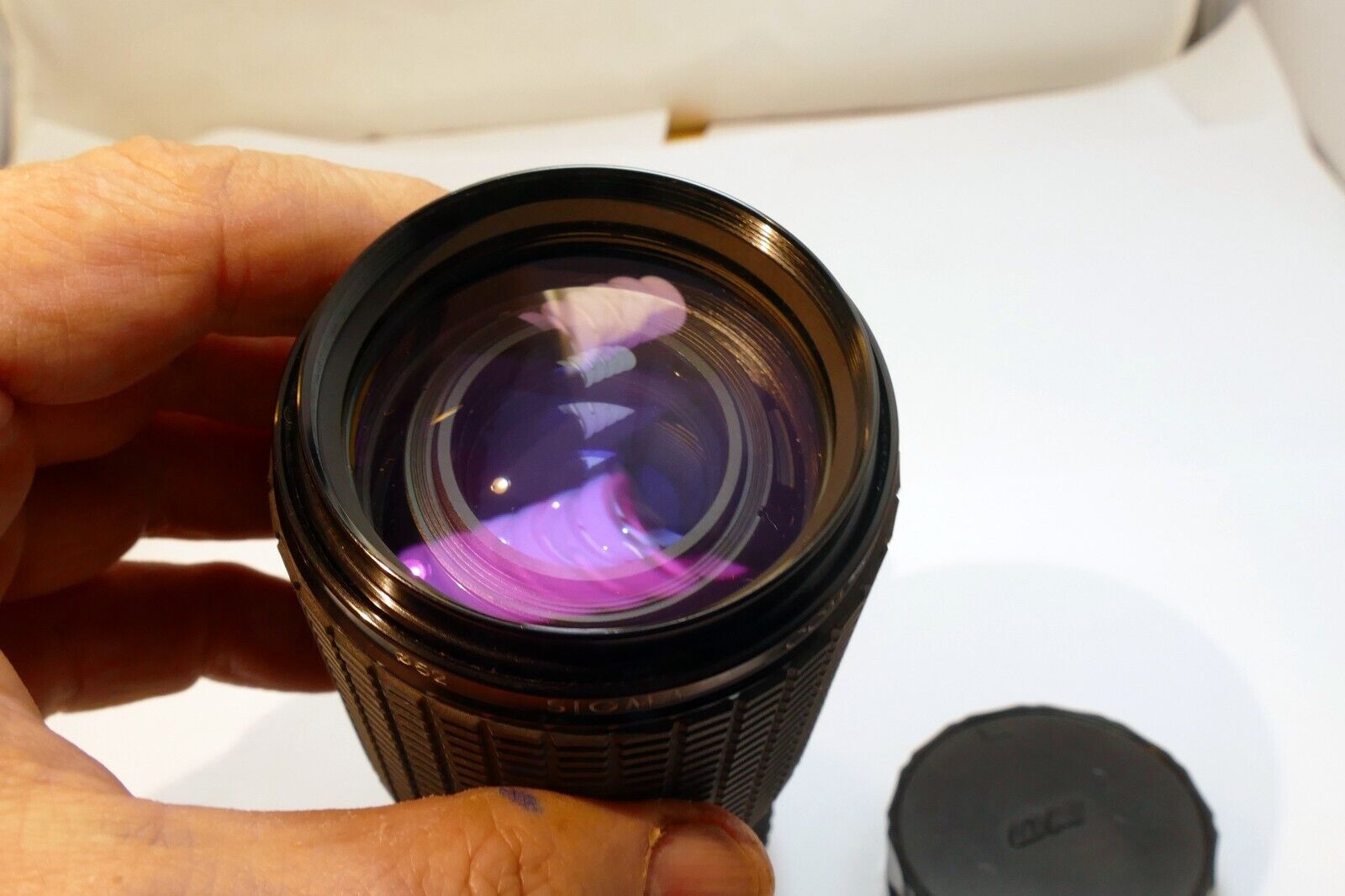 Sigma 70-210mm f4.5 lens for Olympus OM with Haze (AS IS Parts or Repair)