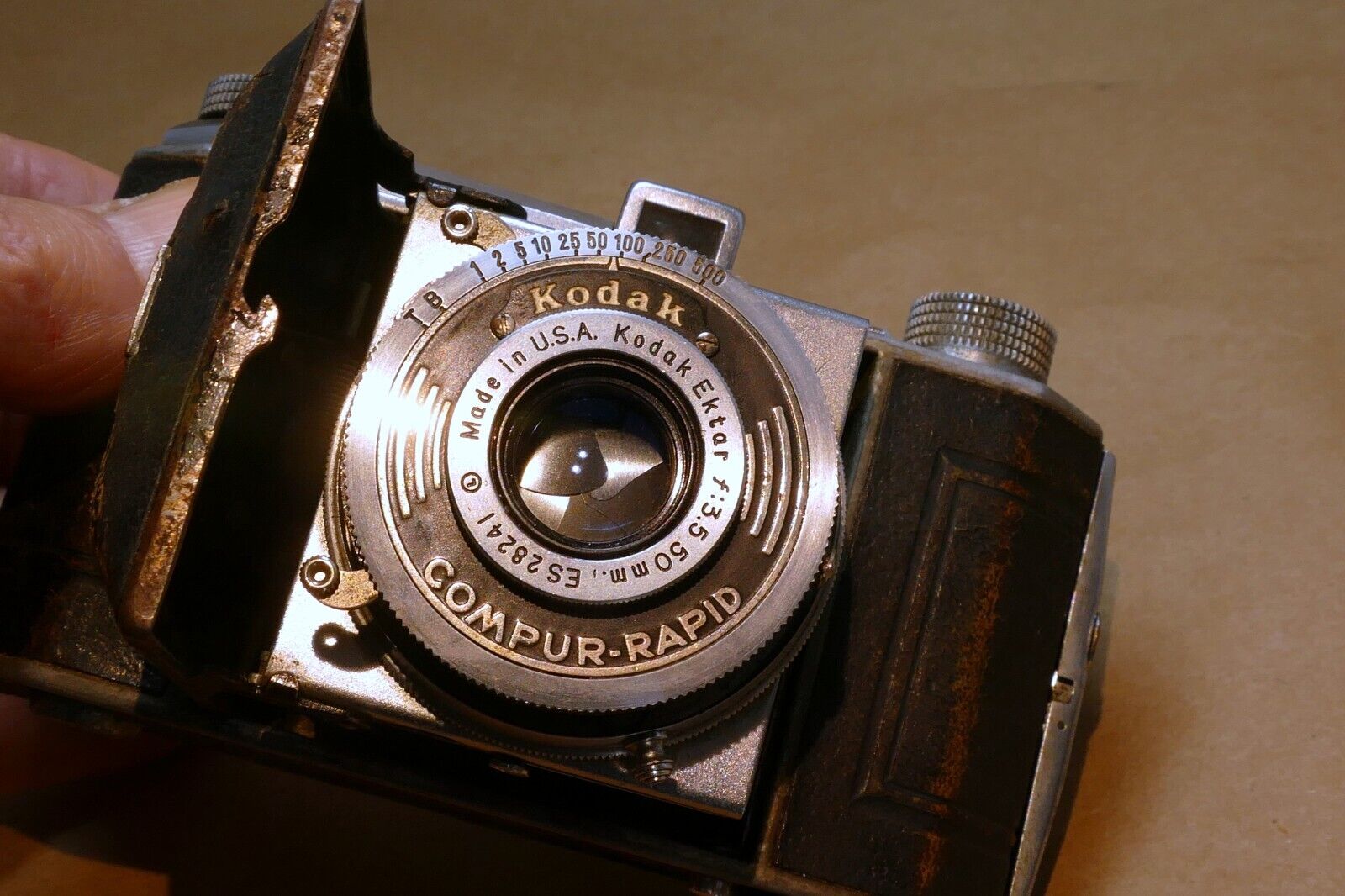Kodak Retina I Type 126 35mm Rangefinder Camera with Ektar 5cm f/3.5 Lens AS IS