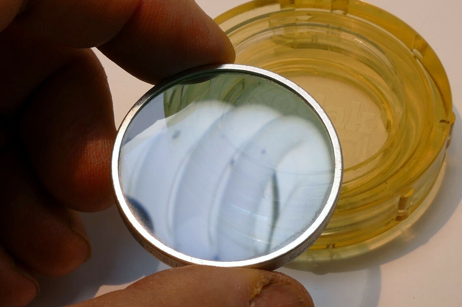 Kodak Photoflood  no 80B Blue  drop in series 6 VI  filter 41.3mm