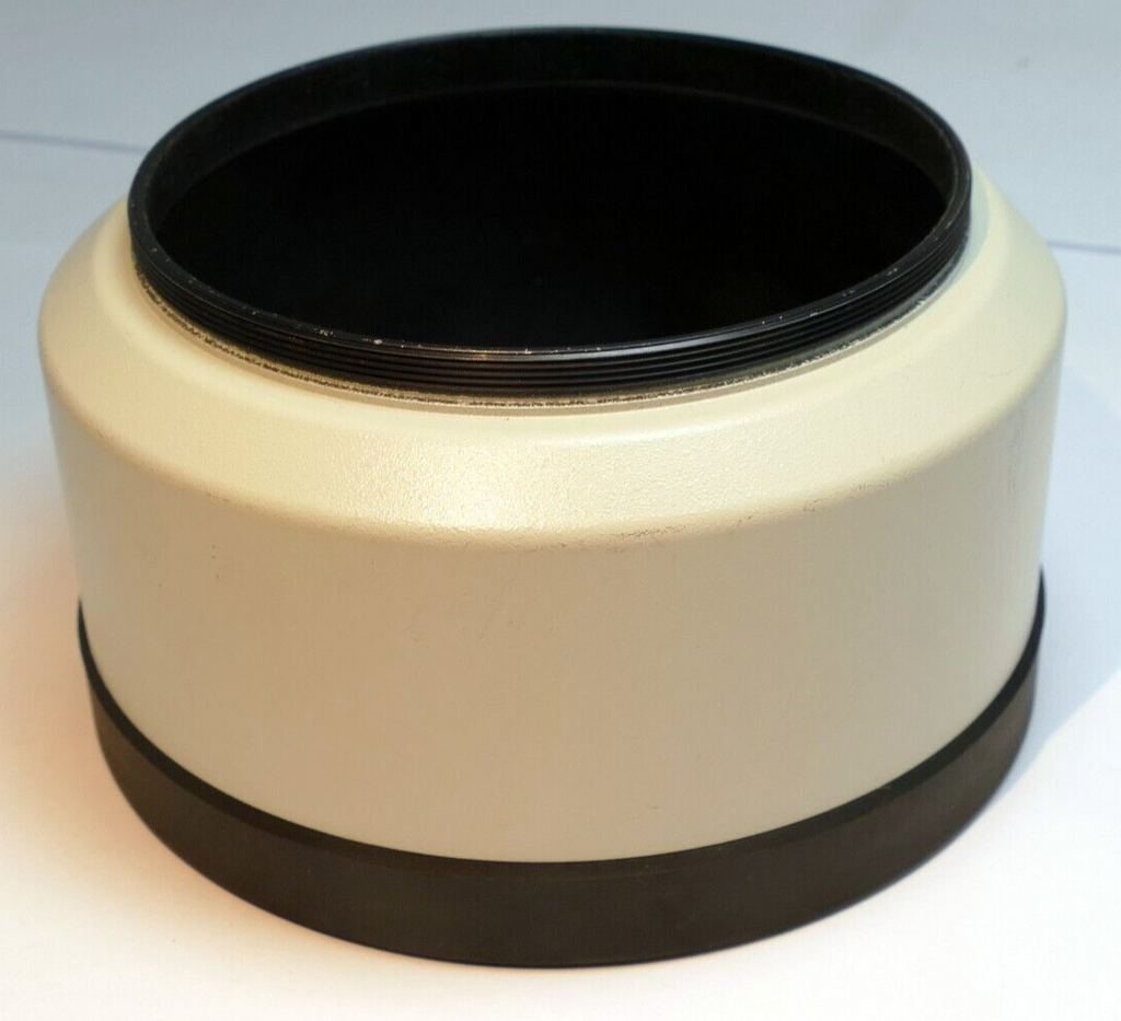 75mm Plastic Lens hood shade threaded screw in for 300mm 400mm telephoto