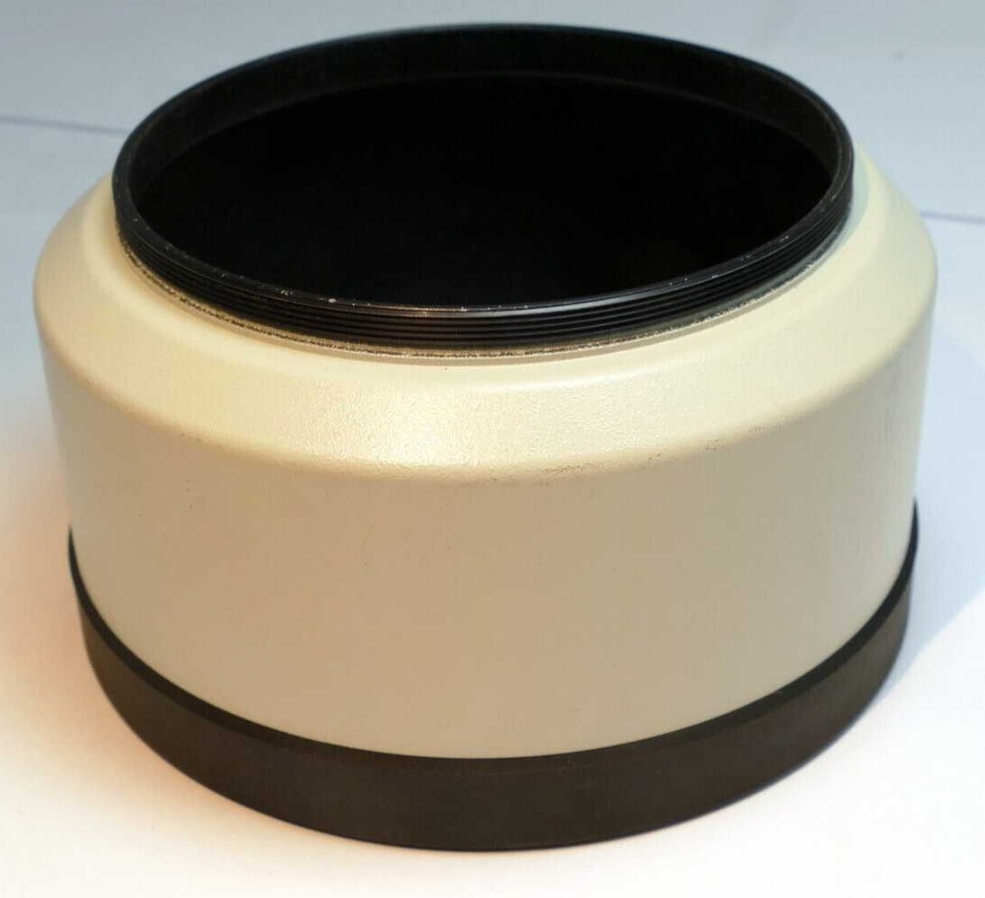 75mm Plastic Lens hood shade threaded screw in for 300mm 400mm telephoto
