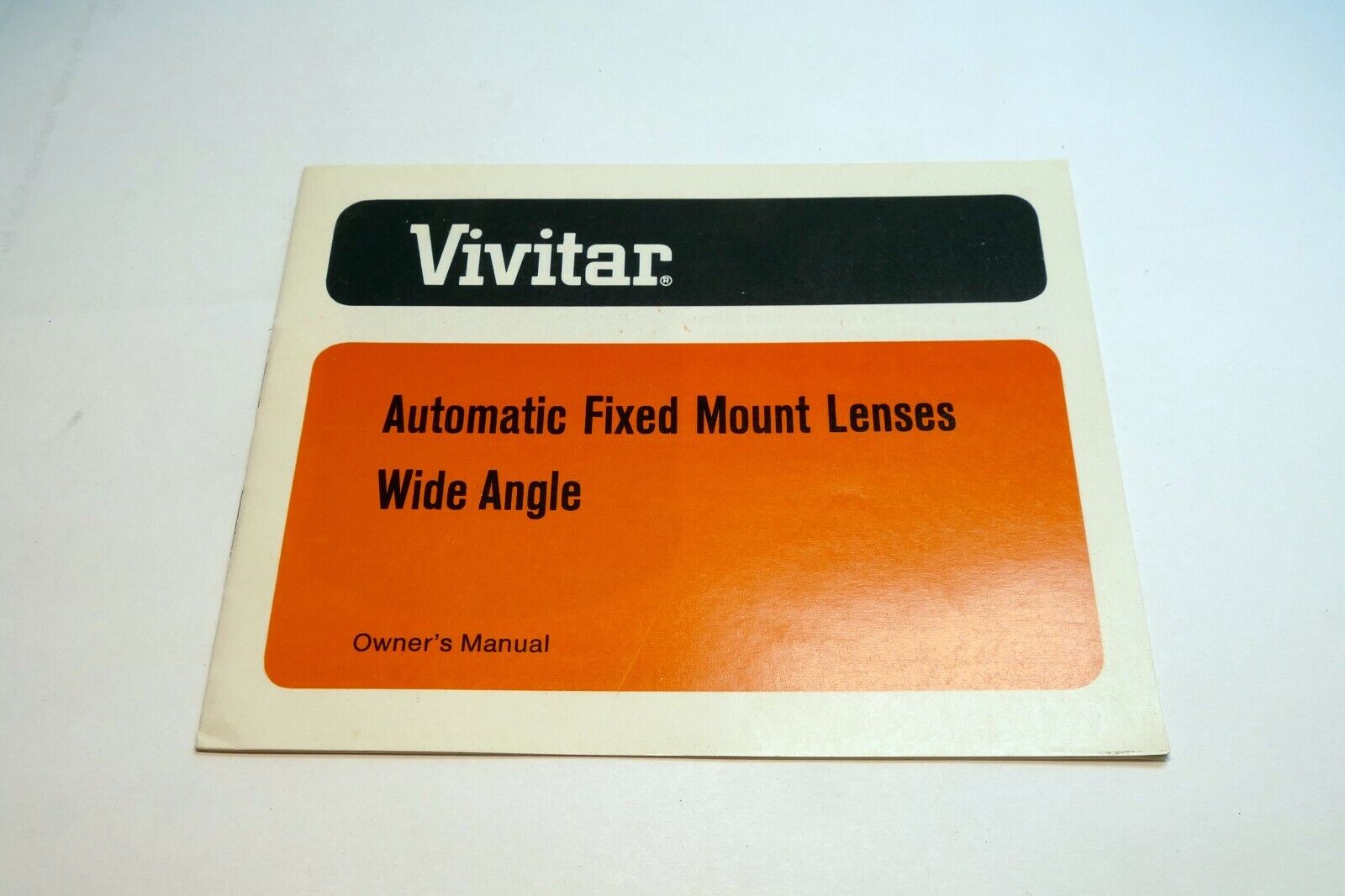 Vivitar Wide angle 28mm f2.5 lens Instruction Owner's Sheet  Guide
