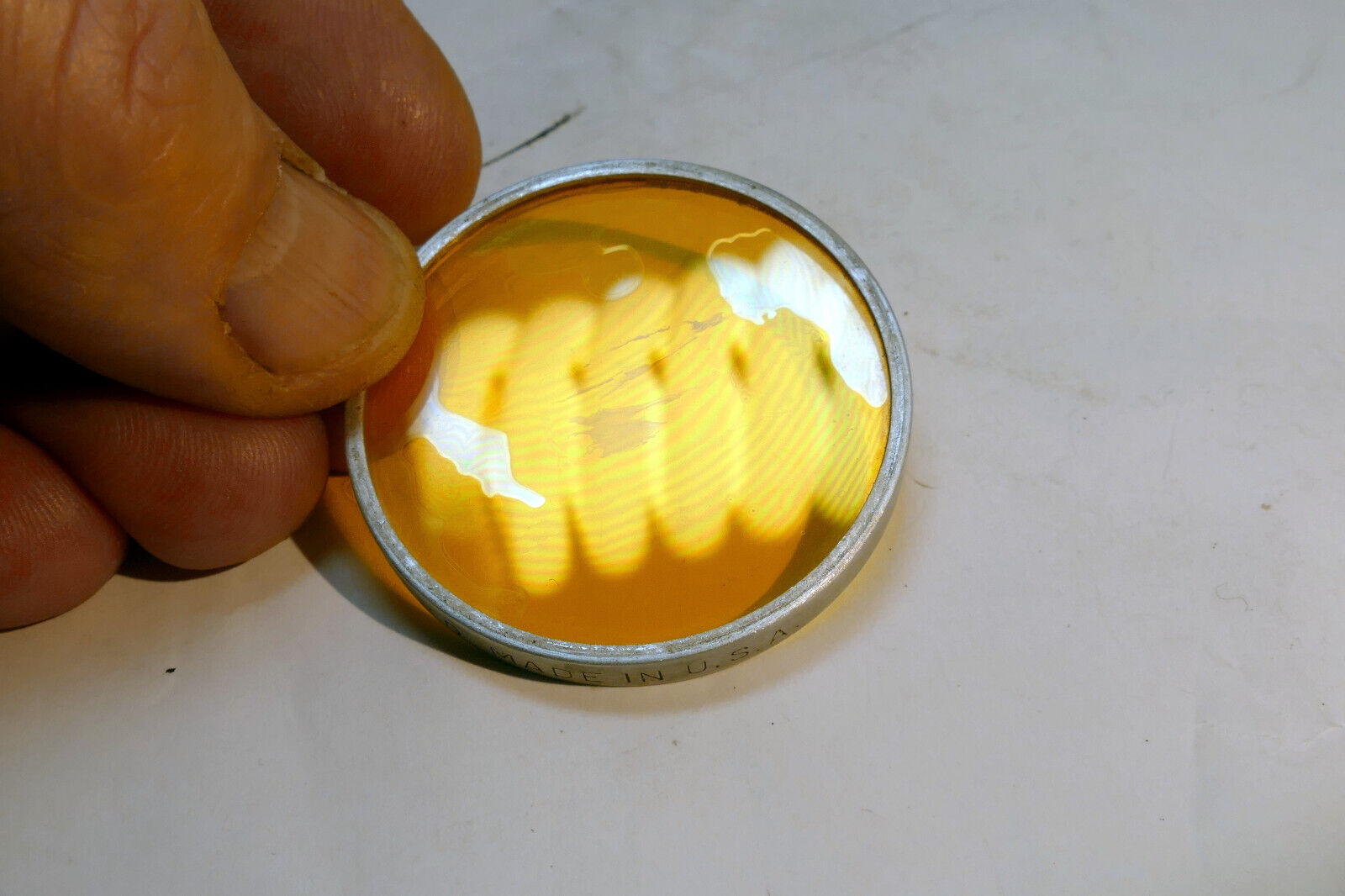 Kodak Wratten Yellow 2 Filter series 6 VI Drop in type - coating separation
