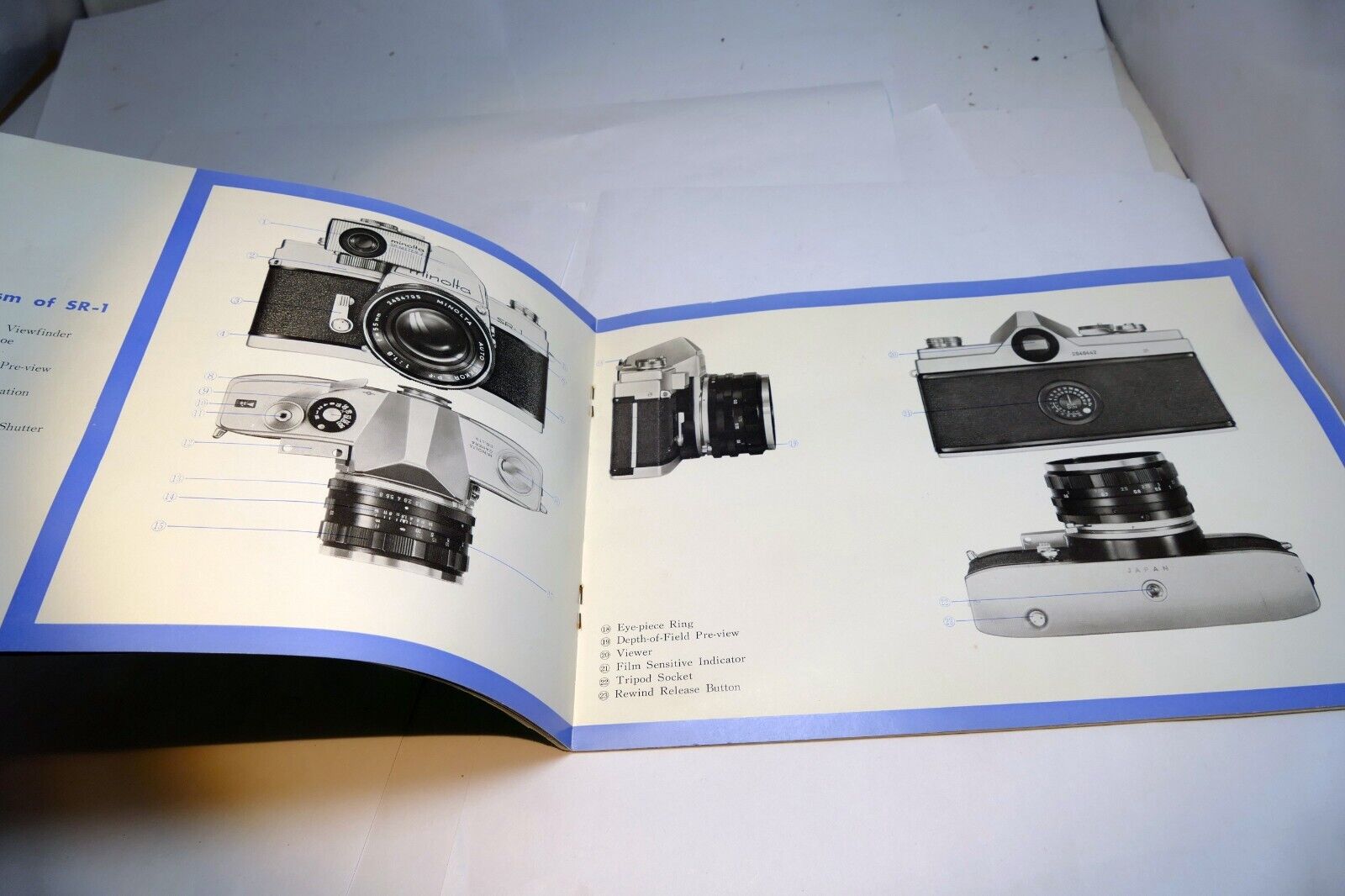 Minolta SR-7 SR-1 Camera Brochure Guide