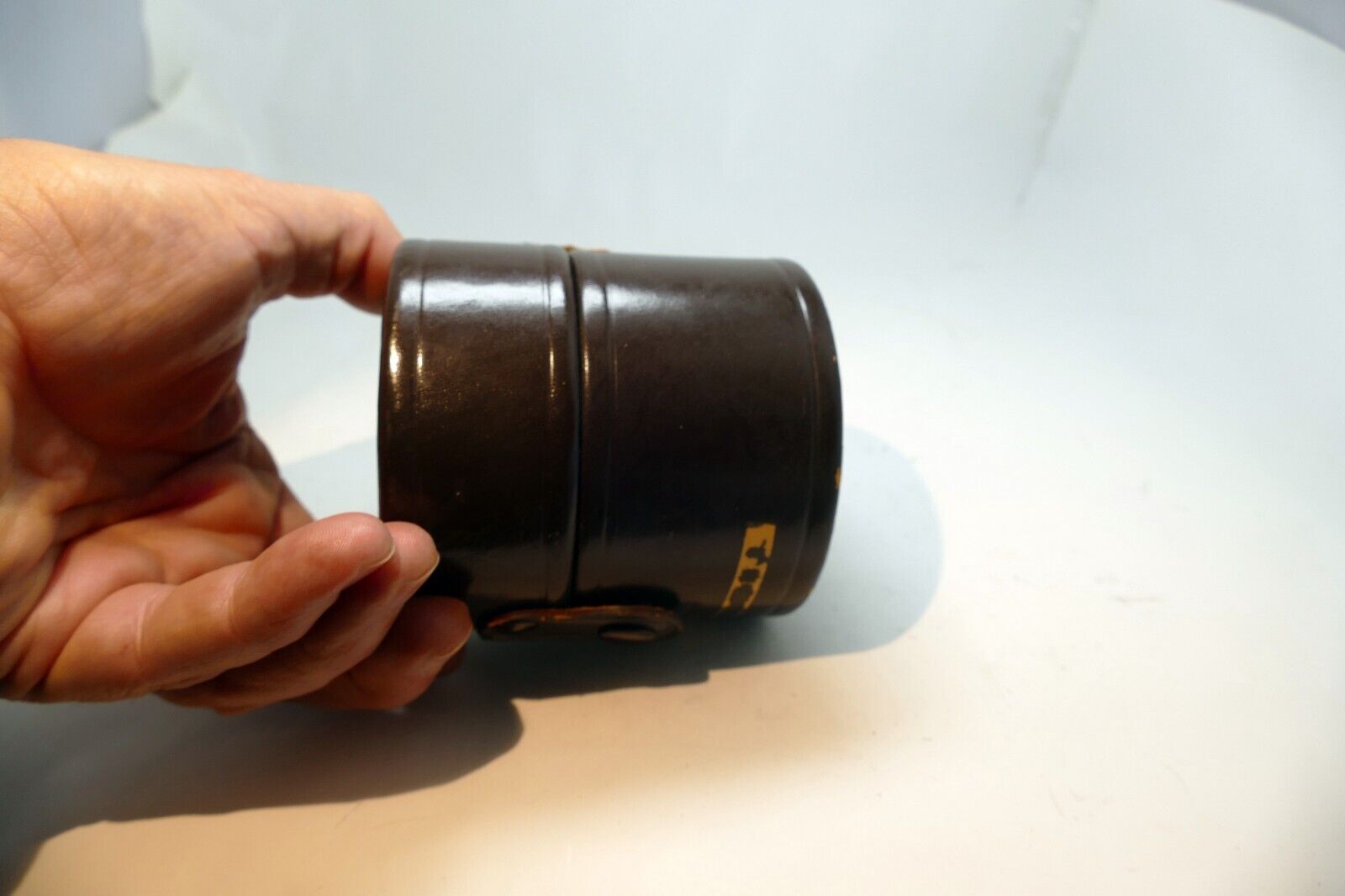 NIKON Nippon Kogaku Leather Hard Case for 28mm f2.8 f3.5 lens fits 50mm f1.8