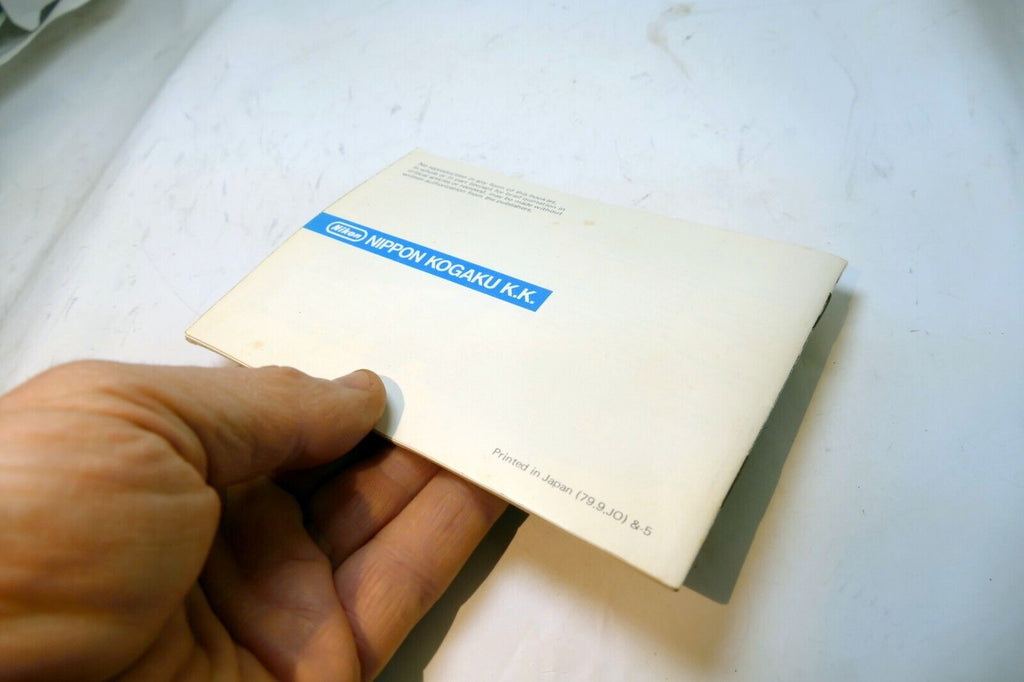 Nikon EM Camera Instructions manual guide English EN - vintage