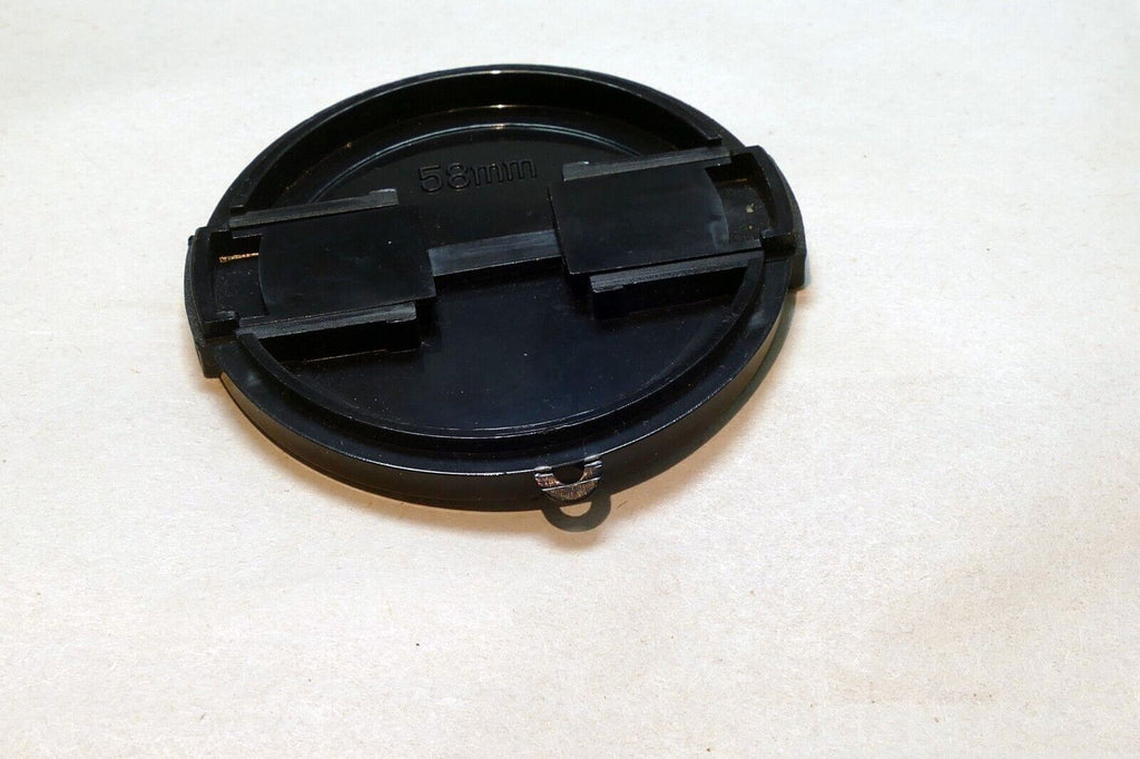 Lens Front Cap 58mm for 18-55mm vintage with plastic look for the keeper string